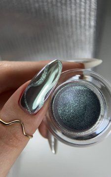 Втирка для ногтей + кошачий глаз  2в1  Mirror + Cat 1- 0.3г