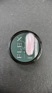 Жидкий гель Flex Brush Gel 45 (с очень красивыми блестками)-15ml